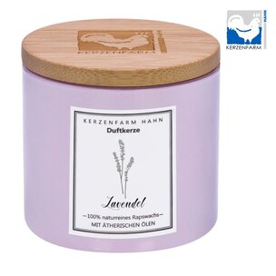 Duftkerze im Trendglas, lavendel, mit Rapswachs befüllt, Lavendel