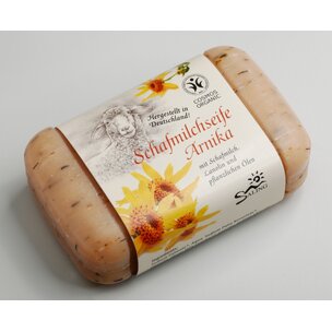 Schafmilchseife Arnika, 100g Stück cosmos organic zertifiziert