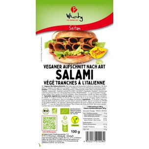 Veganer Aufschnitt nach Art Salami