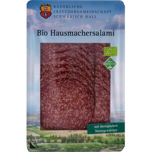 Putensalami geschnitten, mit Schweinefleisch bio123 