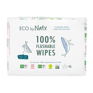 Naty Feuchttücher Flushable 168stück (3er Pack)