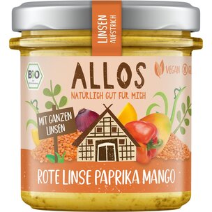 Linsen Aufstrich Rote Linse Paprika Mango