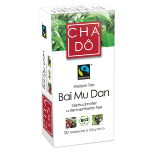 Fairtrade Bai Mu Dan Teebeutel 20x2g