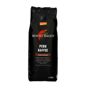 Demeter Röstkaffee Peru, ganze Bohne