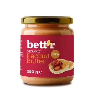 Bett'r Erdnussmus Crunchy mit Salz 250g 