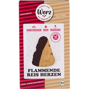 Flammende Reis Herzen, glutenfrei