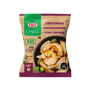 BIO-Teigtaschen mit Kichererbsen und getrockneten Tomaten