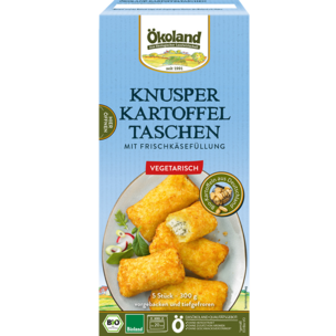 Knusper Kartoffeltaschen mit Frischkäsefüllung