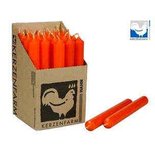 Paraffin Stabkerze, orange