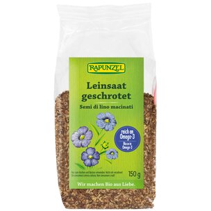 Leinsaat geschrotet