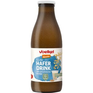 Frischer Hafer Drink mit calciumreicher Rotalge