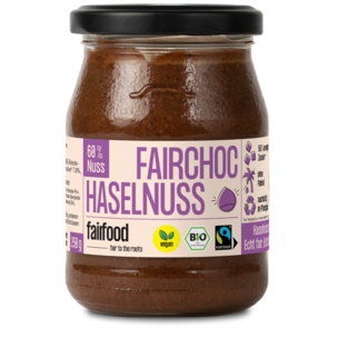 Fairchoc Haselnuss-Schoko-Creme (250g, Pfandglas klein, Bio & Fairtrade)