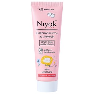 NIYOK - Dentifrice pour enfants à l'huile de coco bio : Fraise & Framboise