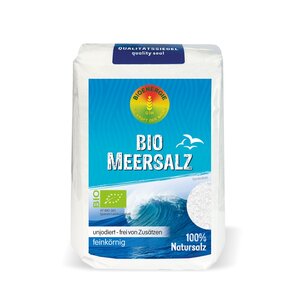 Bio MEERSALZ Spanien, feinkörnig, unjodiert, unraffiniert, rieselfähig