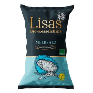 Lisas Bio-Kesselchips Meersalz 125g