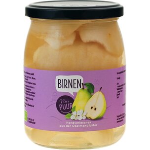 Birnen,  550g, halbe Frucht, m. Reissirup gesüßt