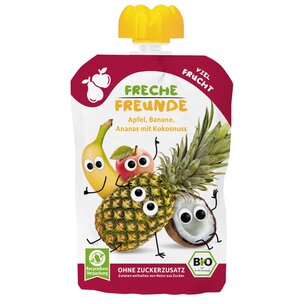 FF Bio Quetschie Apfel, Banane, Ananas & Kokosnuss