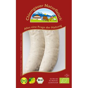 Bio-Weißwurst, 2 St., 160g, SB, kbA