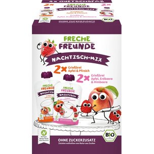 Bio Quetschie MultiPack Nachtisch-Mix 4er Pack