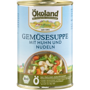 Gemüsesuppe mit Huhn