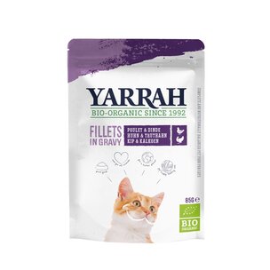 Katzen Bio Pouch Filets mit Truthahn in soße