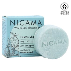 NICAMA Festes Shampoo Wacholder-Bergamotte