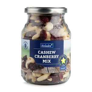 Cashew-Cranberry-Mix im Pfandglas