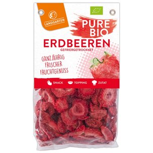 Bio Erdbeeren gefriergetrocknet