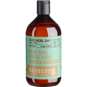 benecosBIO Duschgel 2in1 BIO-Minze Haut & Haar