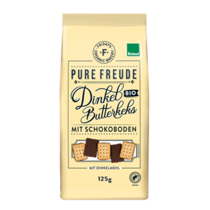 Friday's Org.Bak. Mini Dinkel Butterkeks mit Schokoboden