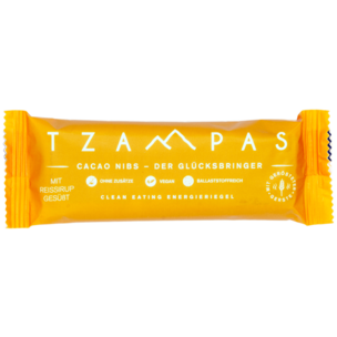 TZAMPAS Cacao Nibs - Der Glücksbringer. Clean eating Energieriegel 