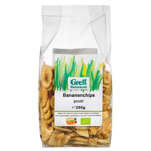 Bananenchips gesüßt