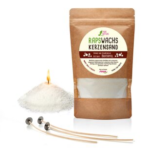 Rapswachs Kerzensand Winter Edition mit Bratapfel Natura Duft / Vegan