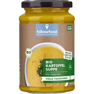 Bio Kartoffelsuppe mit Petersilie