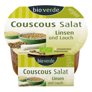 Couscous-Salat mit Linsen & Lauch