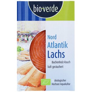 Nord-Atlantik-Lachs geräuchert Aufschnitt