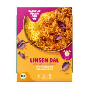 Linsen Dal mit würzigem Kurkuma-Reis