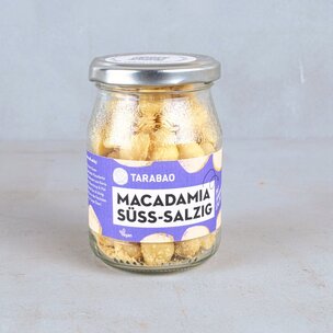 Macadamia geröstet mit Salz und Ahornsirup