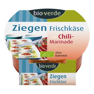 Ziegen-Frischkäse in Chili-Marinade