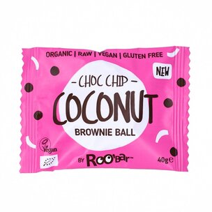 Roobar Brownie Ball Choco Chip Coconut 40g