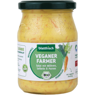 Bio-Veganer Farmer - Salat mit Möhre, Sellerie & Porree (Pfandglas 250g)