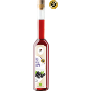 Bio Cassis Likör mit Fruchtsaft 0.35 l, 18 vol%