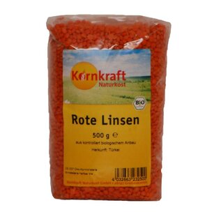 Linsen, rot