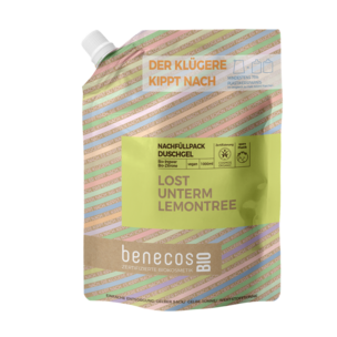 benecosBIO Nachfüllbeutel 1000 ml Duschgel BIO-Ingwer + BIO-Zitrone